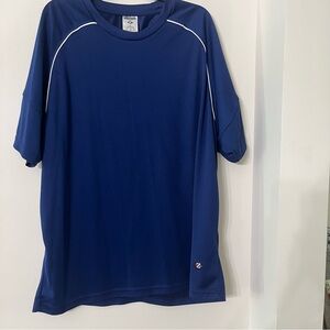 Vintage Jerzees Blue Shorts Short Sleeve T-Shirt Men's 2XL